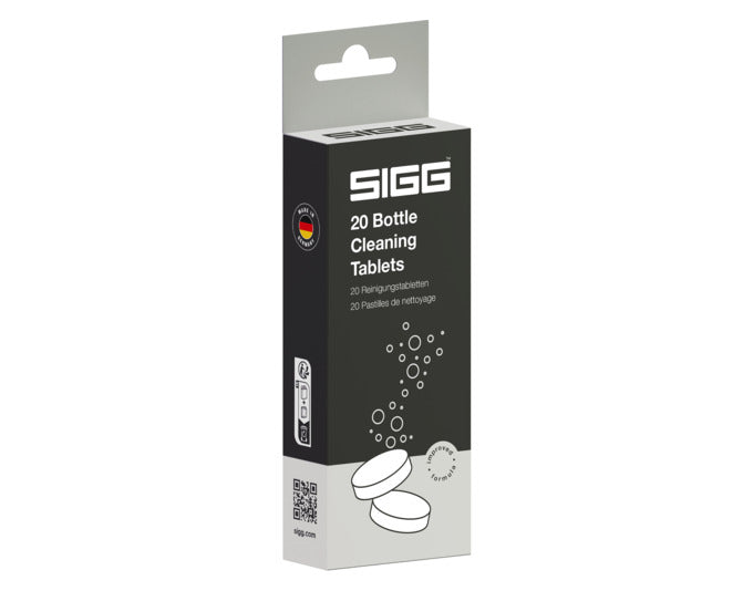 Halten Sie Ihre SIGG Trinkflaschen mit den Reinigungstabletten hygienisch sauber. Einfach in der Anwendung, für frischen Geschmack!