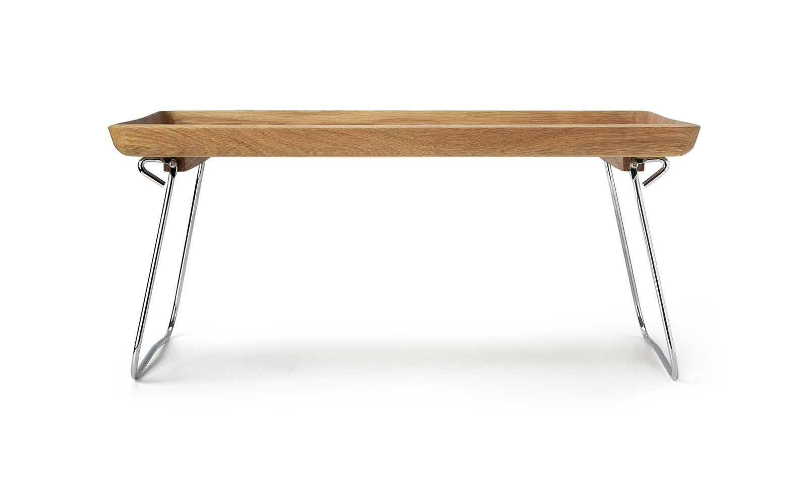 Elegantes Eiche Bett Tablett von Continenta, ideal für Frühstück im Bett.