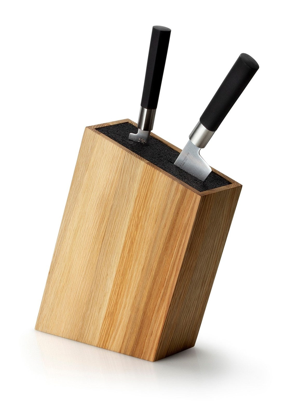 Moderner Eiche Messerblock von Continenta, flexibel und kompakt.