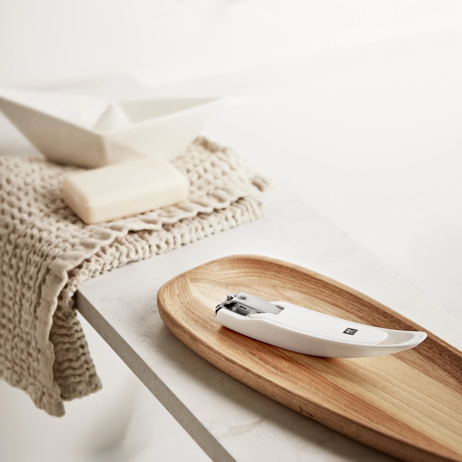 Fussnagelknipser mit Nagelfang, weiss 7.3x20.3x3.5 cm