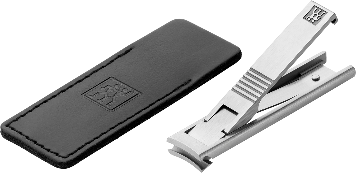 TWIN S Nagelknipser von Zwilling Beauty: eleganter, ergonomischer Nagelknipser im Lederetui, 60 mm, aus hochwertigem Edelstahl für präzise Nagelpflege.