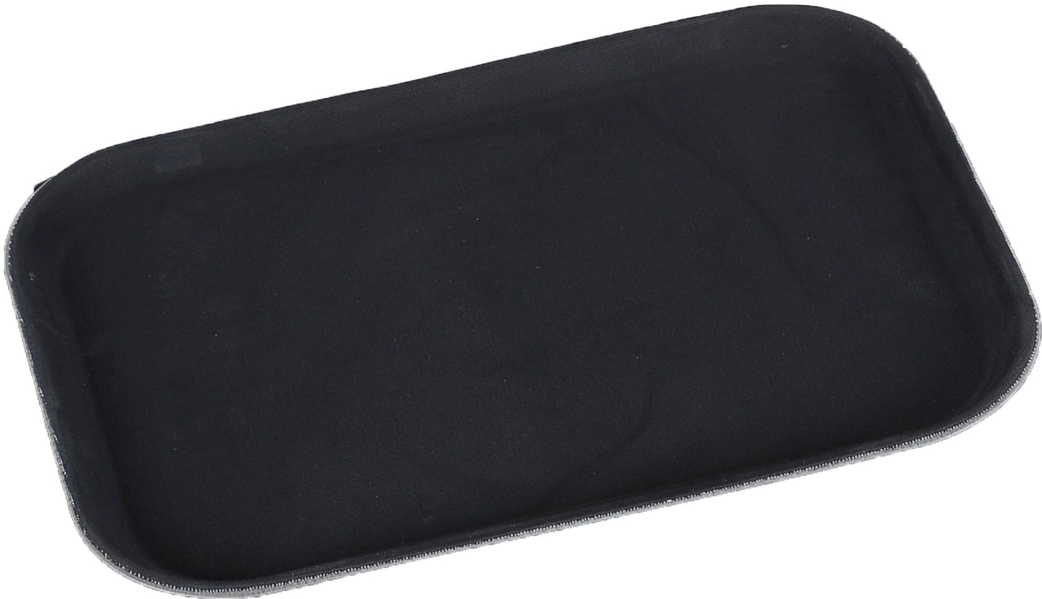 Plateau de service rectangulaire antidérapant noir 40,6x30,5x2,2cm