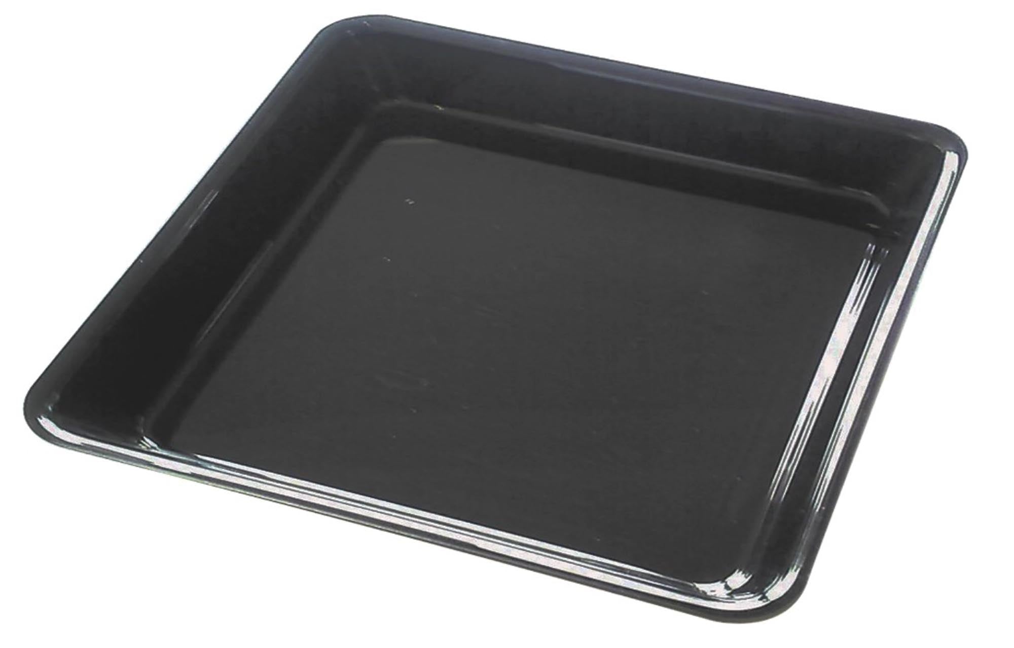 Elegante rechteckige Schale 28x28x5cm in Schwarz von Linum. Ideal als Servierschale oder dekoratives Element. Hochwertiges Plexi, bruchsicher und leicht.