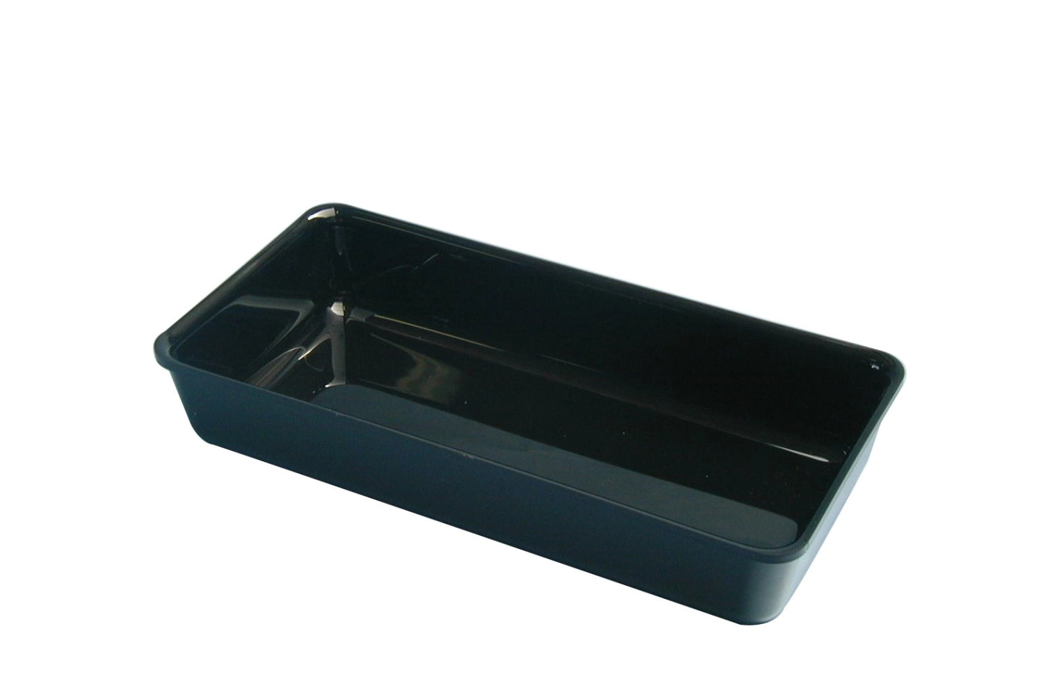 Rechteckige Schale 28x14x5cm schwarz in Schwarz präsentiert im Onlineshop von KAQTU Design AG. Salatzubehör ist von Linum