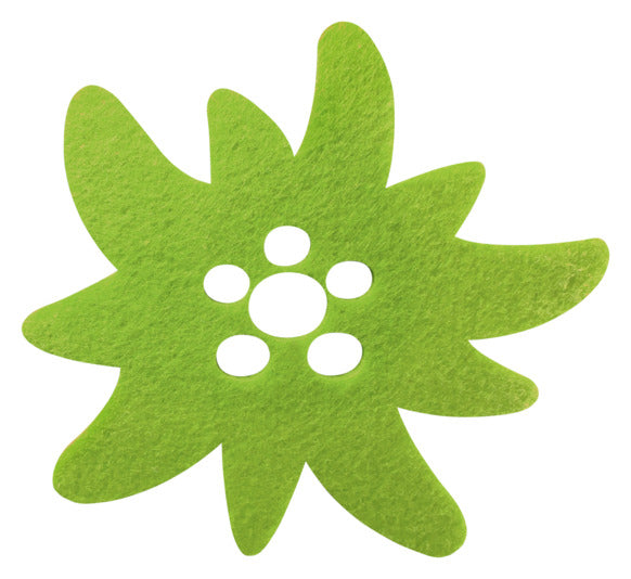 STEINLIN Untersetzer Edelweiss rot 4 Stück Filz 14x14 cm in präsentiert im Onlineshop von KAQTU Design AG. Küchenhelfer ist von STEINLIN