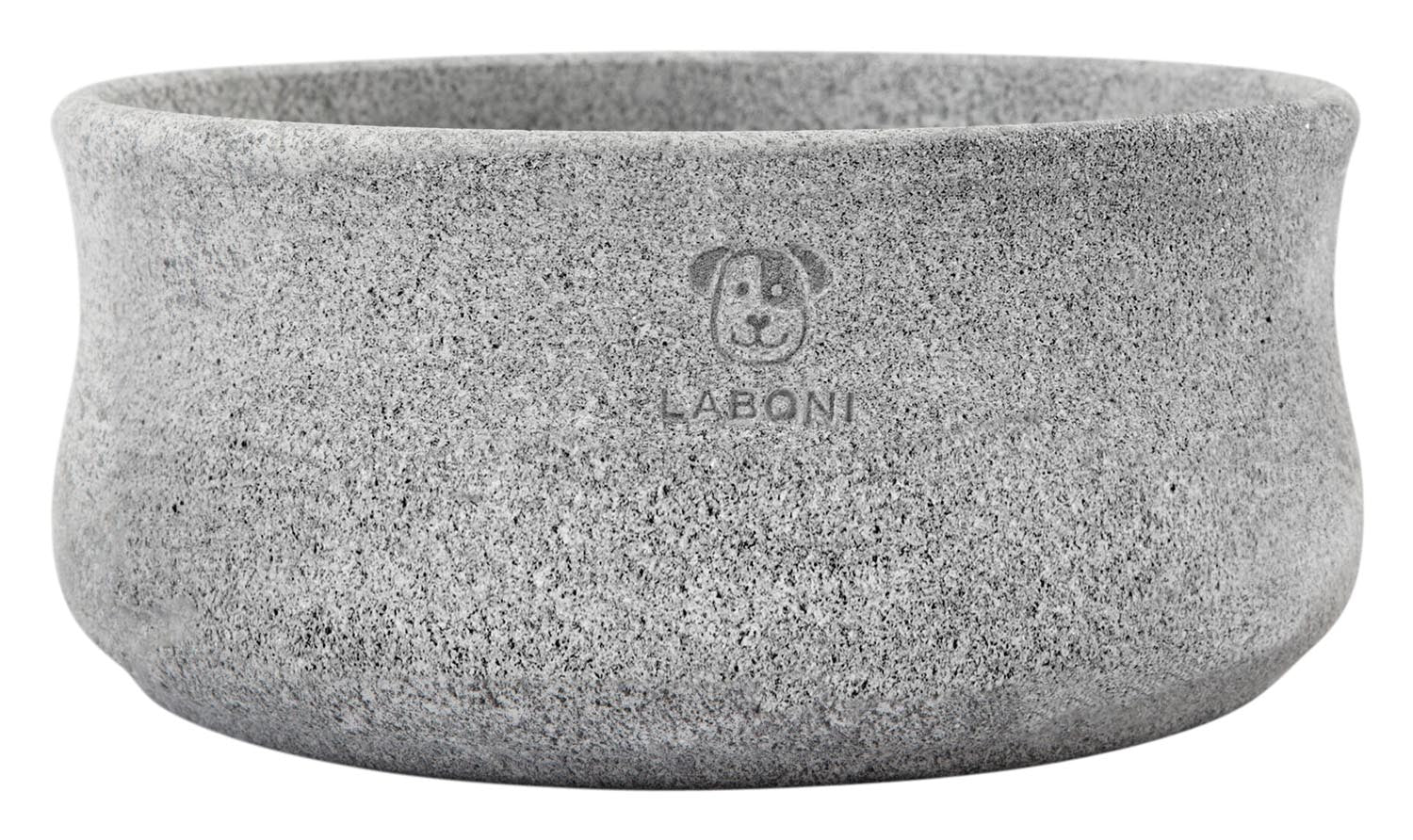 Hochwertiger LABONI Napf Rocky aus Speckstein (0.5 l) für kleine bis mittelgrosse Hunde. Rutschfest, kratzfest und stilvoll – ideal für Ihr Zuhause!
