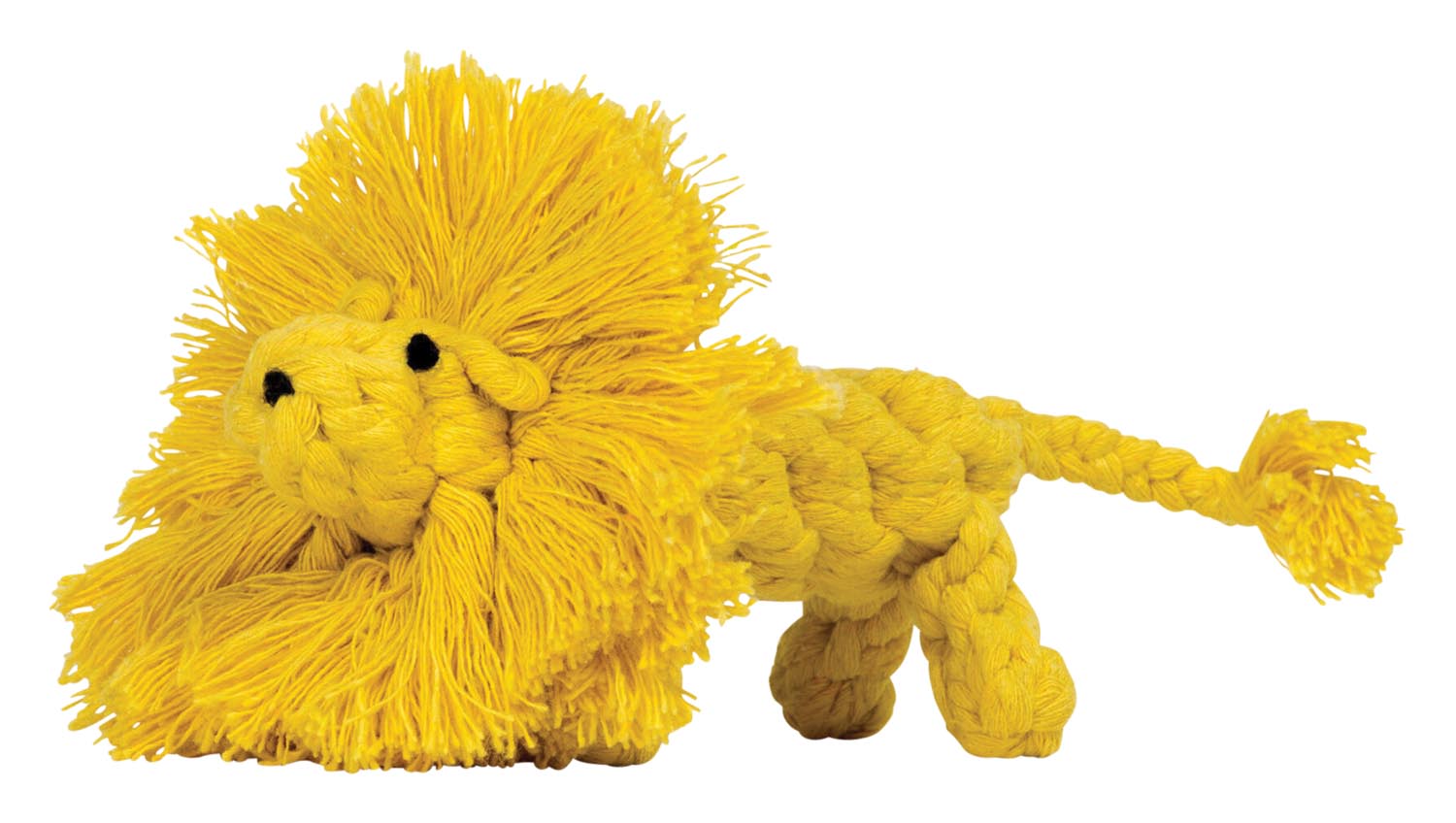 Entdecken Sie den LABONI Leo Löwen: robustes Hundespielzeug aus 100% Baumwolle, ideal für Welpen und Hunde. Spielspaß und Sicherheit vereint!