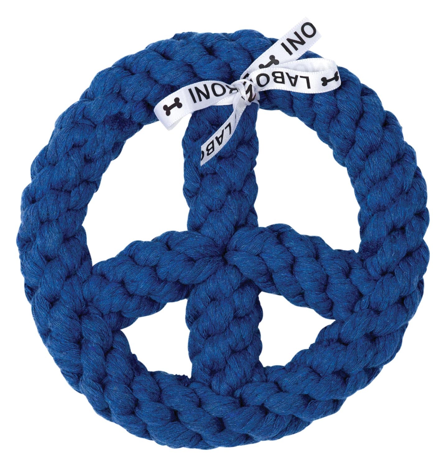 Entdecken Sie das LABONI Spielzeug Paulchen Peace aus 100% Baumwolle. Robust, sicher und ideal für gesunden Spielspaß mit Ihrem Hund!