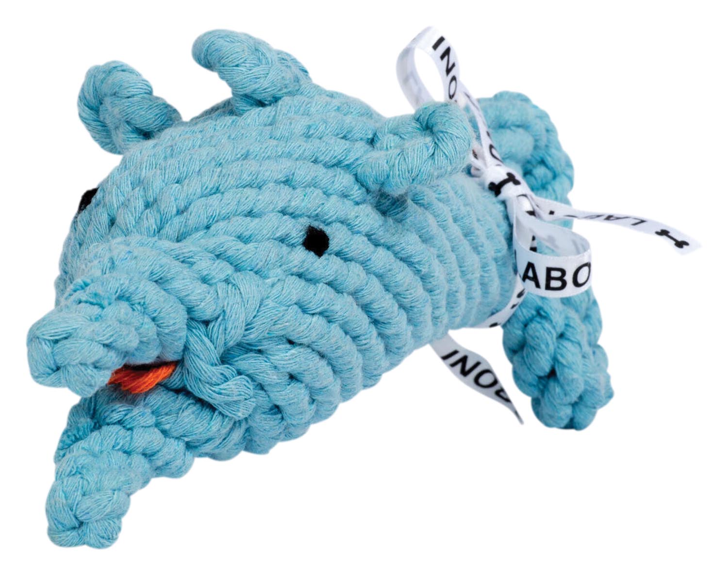 Entdecken Sie den LABONI Didi Delfin, ein langlebiges Hundespielzeug aus Baumwolle, ideal für Spiel und Spaß. Perfekt für Hunde aller Rassen!