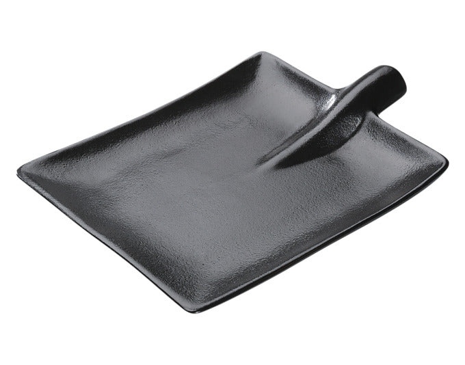 ZASSENHAUS Steak-/Servierteller Schaufel rund Keramik schwarz 30x22 cm in präsentiert im Onlineshop von KAQTU Design AG. Teller ist von ZASSENHAUS