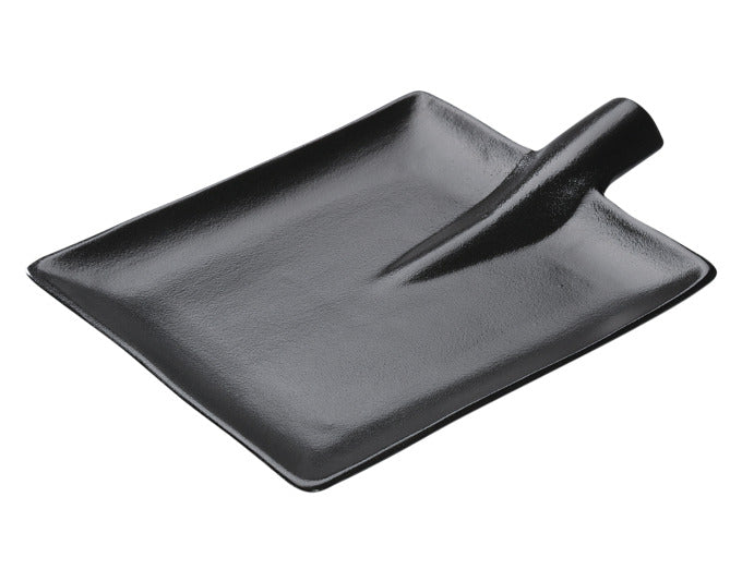 ZASSENHAUS Steak-/Servierteller Schaufel rund Keramik schwarz 30x22 cm in präsentiert im Onlineshop von KAQTU Design AG. Teller ist von ZASSENHAUS