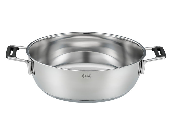 RÖSLE Servierpfanne SilencePro Inox ø 28 cm in präsentiert im Onlineshop von KAQTU Design AG. Topf ist von RÖSLE