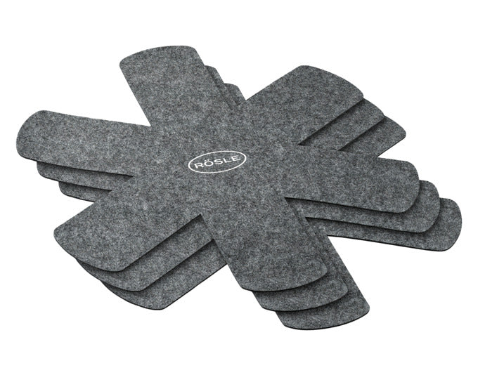 RÖSLE Pfannenschutz 3er-Set Polyester-Filz recyceltes PET grau ø 40 cm in präsentiert im Onlineshop von KAQTU Design AG. Schlüsselkasten ist von RÖSLE