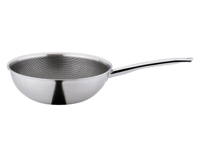 SPRING Wokpfanne Vulcano Cut Resist Pure ø 28x9 cm in  präsentiert im Onlineshop von KAQTU Design AG. Topf ist von SPRING