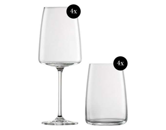 ZWIESEL GLAS Weinglasset All Senses 8-teilig in  präsentiert im Onlineshop von KAQTU Design AG. Glas ist von ZWIESEL GLAS