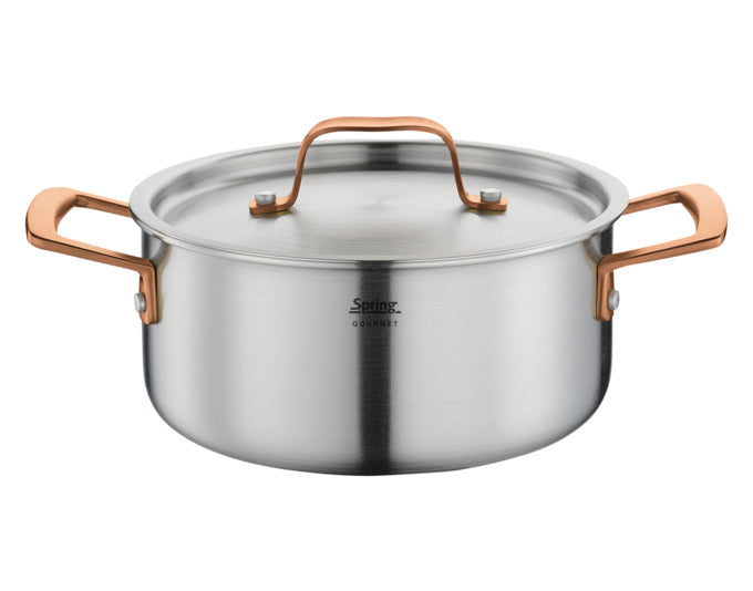 SPRING Bratentopf Gourmet Roségold 2.7 l ø 20x9 cm in präsentiert im Onlineshop von KAQTU Design AG. Topf ist von SPRING