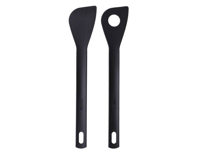 KISAG Kochkellen Set 1 Kochlöffel 1 Lochkelle Polyamid schwarz in präsentiert im Onlineshop von KAQTU Design AG. Küchenhelfer ist von KISAG
