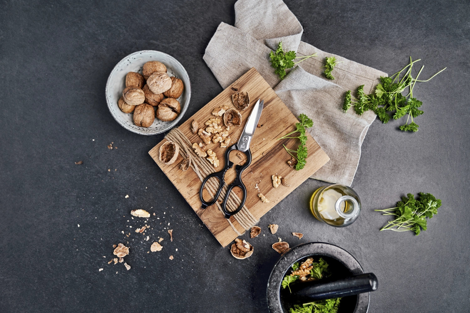 Kitchen help Vielz<tc>weck</tc>scissors, black, 200mm