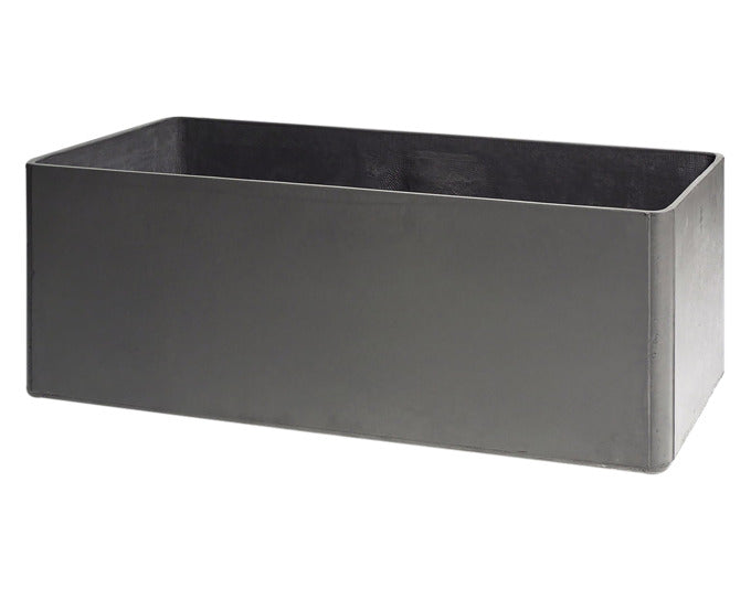 SWISSPEARL Pflanzengefäss Delta grau 100x45x45 cm in präsentiert im Onlineshop von KAQTU Design AG. Blumentopf ist von SWISSPEARL