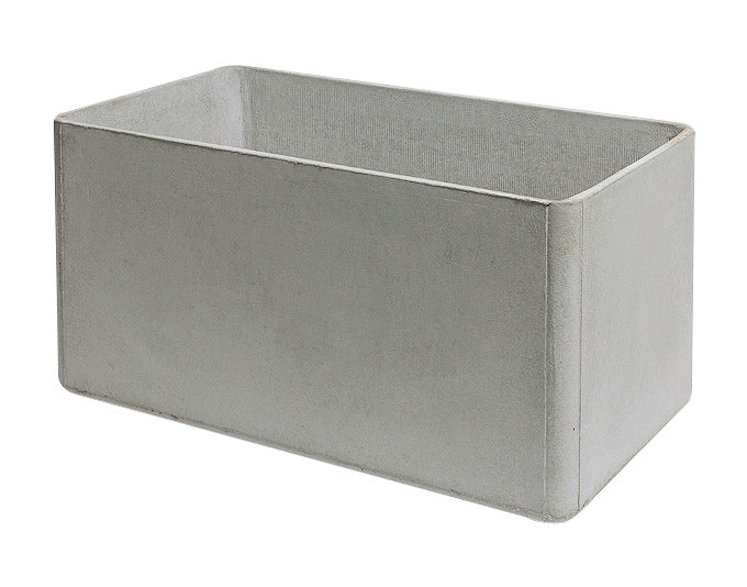 SWISSPEARL Pflanzengefäss Delta grau 80x80x80 cm in präsentiert im Onlineshop von KAQTU Design AG. Blumentopf ist von SWISSPEARL