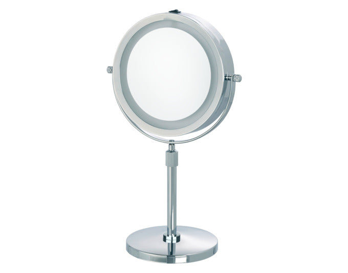 WENKO LED-Kosmetikspiegel Lumi ø 17.5 cm in präsentiert im Onlineshop von KAQTU Design AG. Spiegel ist von WENKO
