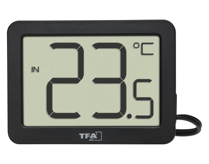 Entdecken Sie das TFA Digitalthermometer für Innen und Außen. Kompakt, präzise und vielseitig – ideal für jeden Haushalt!