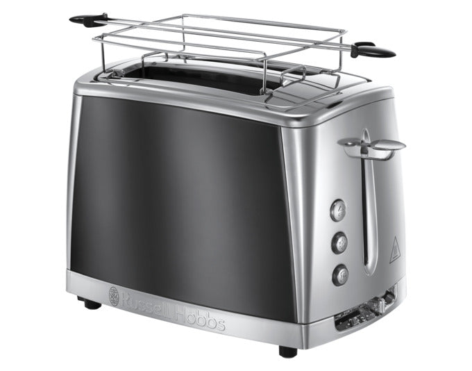 Entdecken Sie den eleganten RUSSEL HOBBS Toaster 23221-56 Luna Moonlight grey – modernes Design, schnelle Toast-Technologie und individuelle Bräunungsstufen.
