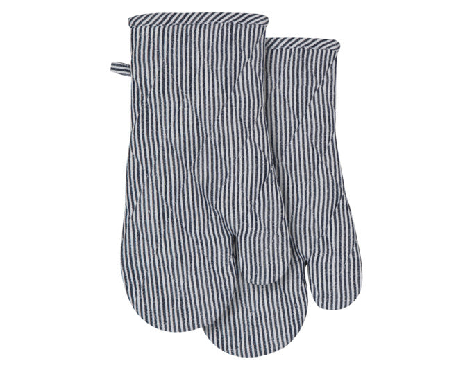 LADELLE Ofenhandschuh Lina Stripe navy 18x33 cm 2 Stk. in präsentiert im Onlineshop von KAQTU Design AG. Backutensilien ist von LADELLE