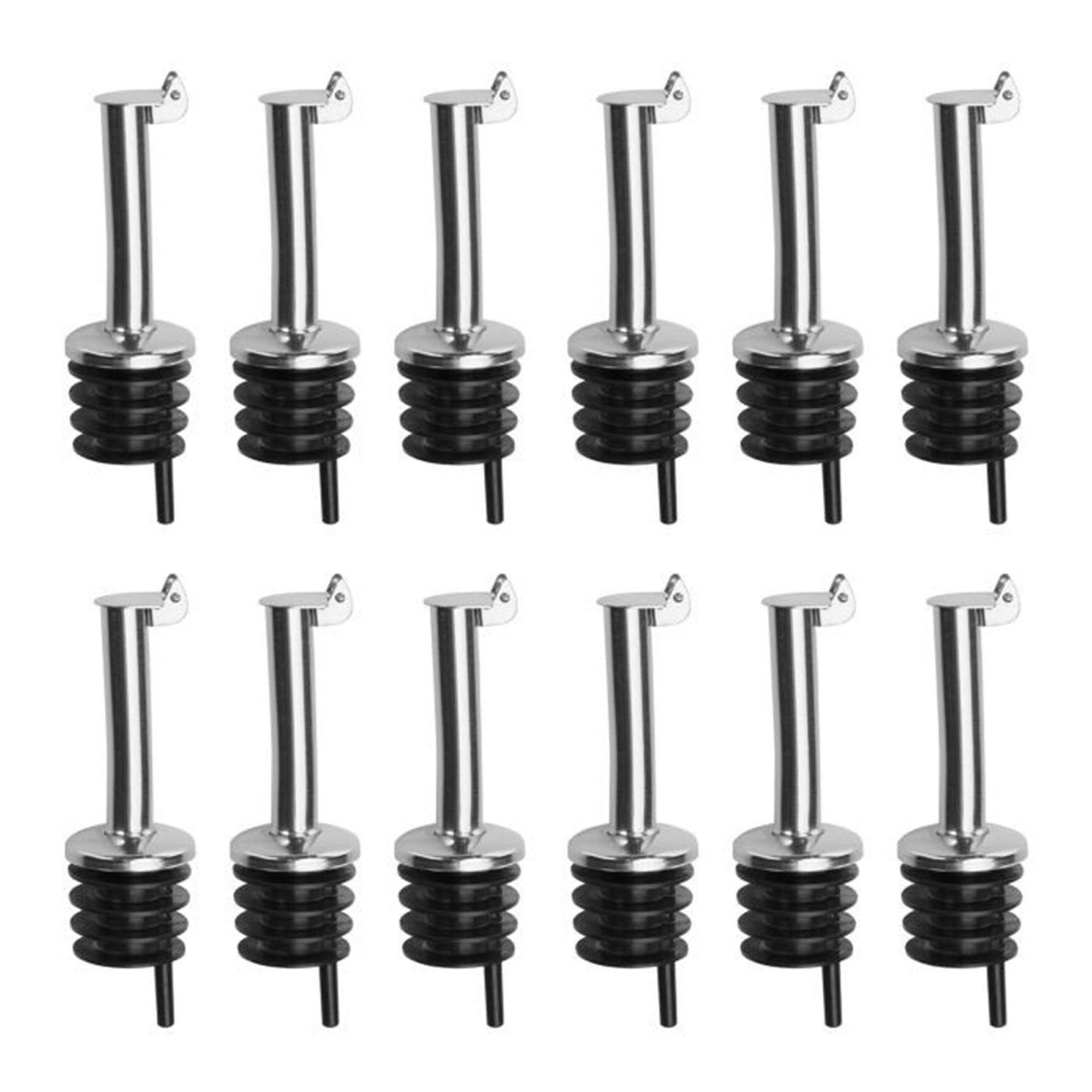 Flaschenausgiesser Inox mit Kläppchen u. K-Kork