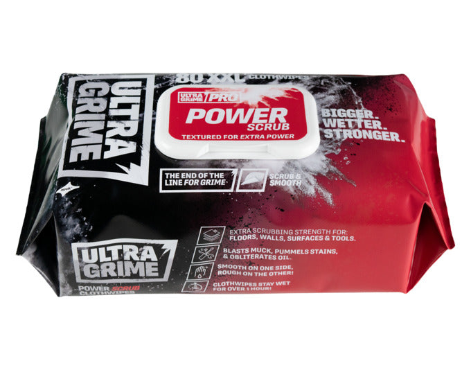 ULTRA GRIME Power Scrub Reinigungstücher, 80 Stück: Effektive Reinigung mit strapazierfähigen Tüchern für hartnäckigen Schmutz.
