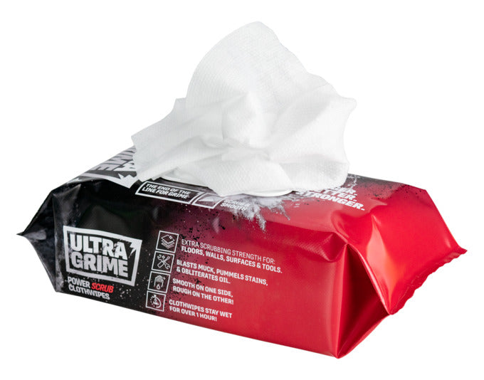 UltraGrime PRO Reinigungstücher: 80 leistungsstarke Tücher für mühelose Entfernung von hartnäckigem Schmutz. Hautfreundlich und langlebig!