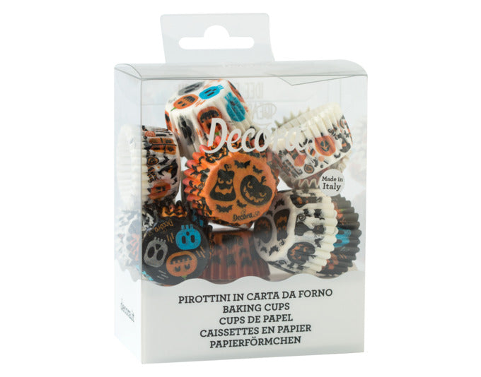 Entdecken Sie die DECORA Papierförmchen Halloween (200 Stück, ø 2.7 cm) für festliche Muffins und Cupcakes. Ideal für Ihre Halloween-Feier!