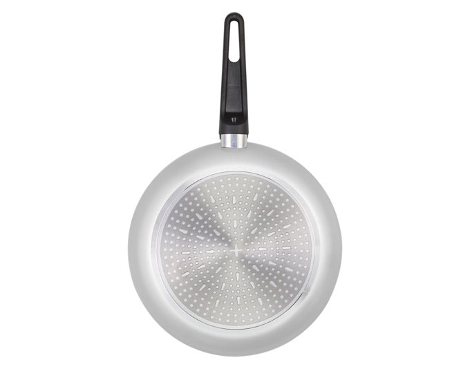 Entdecken Sie die BRABANTIA Indu+ Recycled Bratpfanne ø 28 cm – ideal für gesundes, fettfreies Kochen und umweltbewusste Küchenliebhaber.