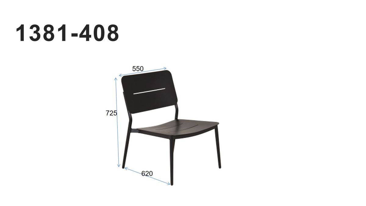 Lina Sessel in Schwarz präsentiert im Onlineshop von KAQTU Design AG. Outdoor-Sessel ist von Venture Home