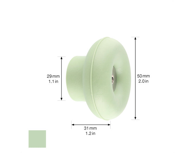 Entdecken Sie die pastellgrünen WAGNER Wandhaken DOT (ø 50x31 mm) – stilvolle Ordnungshüter für Ihr Zuhause. Ideal für jeden Raum!