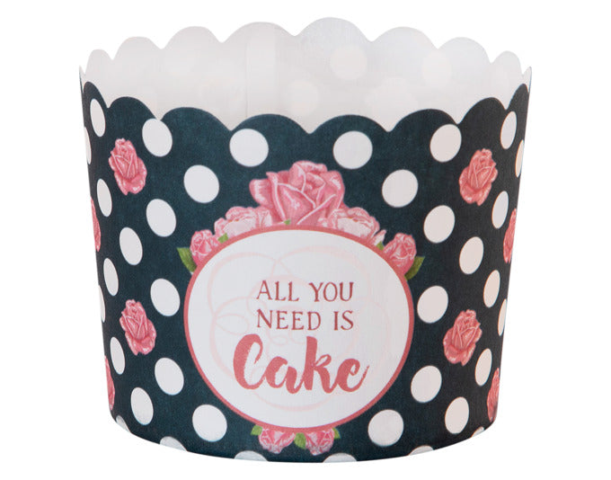 STÄDTER Papierbackförmchen All You Need Is Cake ø 6/7x5.5 cm bunt Maxi in präsentiert im Onlineshop von KAQTU Design AG. Backform / Backblech ist von STÄDTER