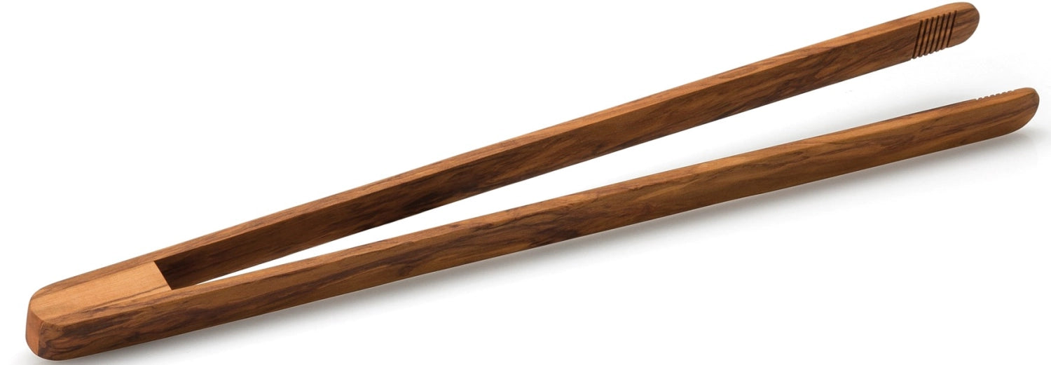 Olivenholz Gourmetzange 40cm in Braun präsentiert im Onlineshop von KAQTU Design AG. Zange ist von Continenta