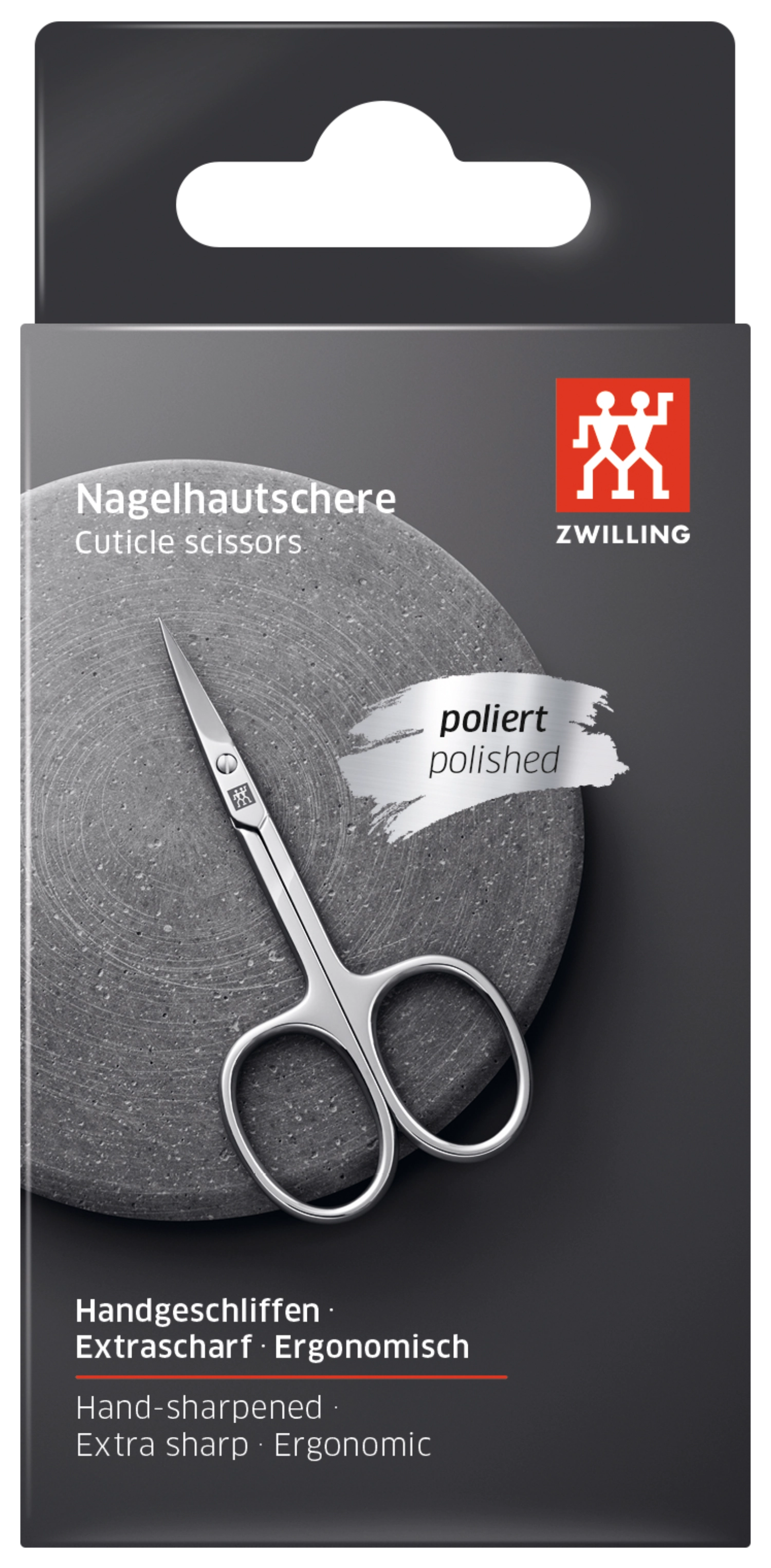 Erleben Sie die Classic INOX Hautschere von Zwilling: 90 mm, aus hochwertigem Edelstahl, für präzises Schneiden und elegantes Design in Ihrem Bad.