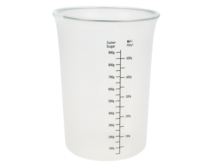 STÄDTER Messbecher 500 ml ø 10x12.5 cm transparent Silikon in präsentiert im Onlineshop von KAQTU Design AG. Küchenhelfer ist von STÄDTER