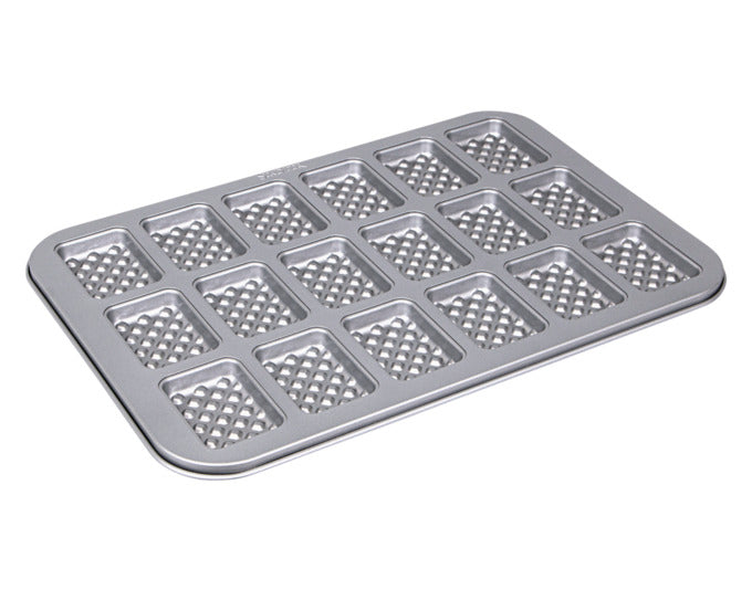 STÄDTER Mini-Waffel-Blech 38x26 cm silber We love Baking in präsentiert im Onlineshop von KAQTU Design AG. Backform / Backblech ist von STÄDTER