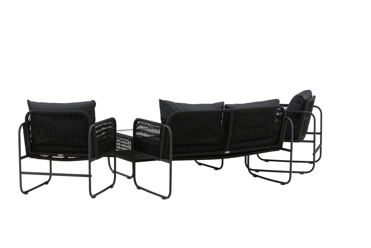 Utah Sofagarnitur in Schwarz präsentiert im Onlineshop von KAQTU Design AG. Loungeset ist von Venture Home