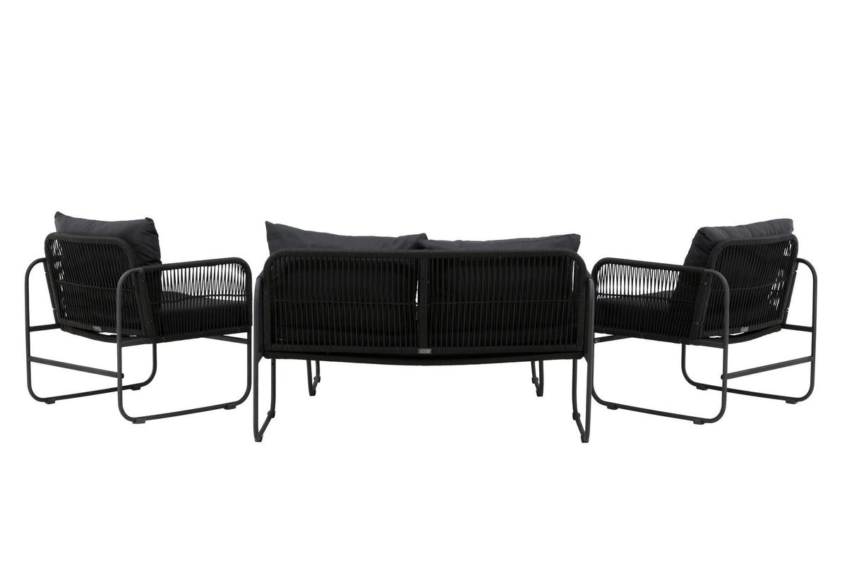 Utah Sofagarnitur in Schwarz präsentiert im Onlineshop von KAQTU Design AG. Loungeset ist von Venture Home