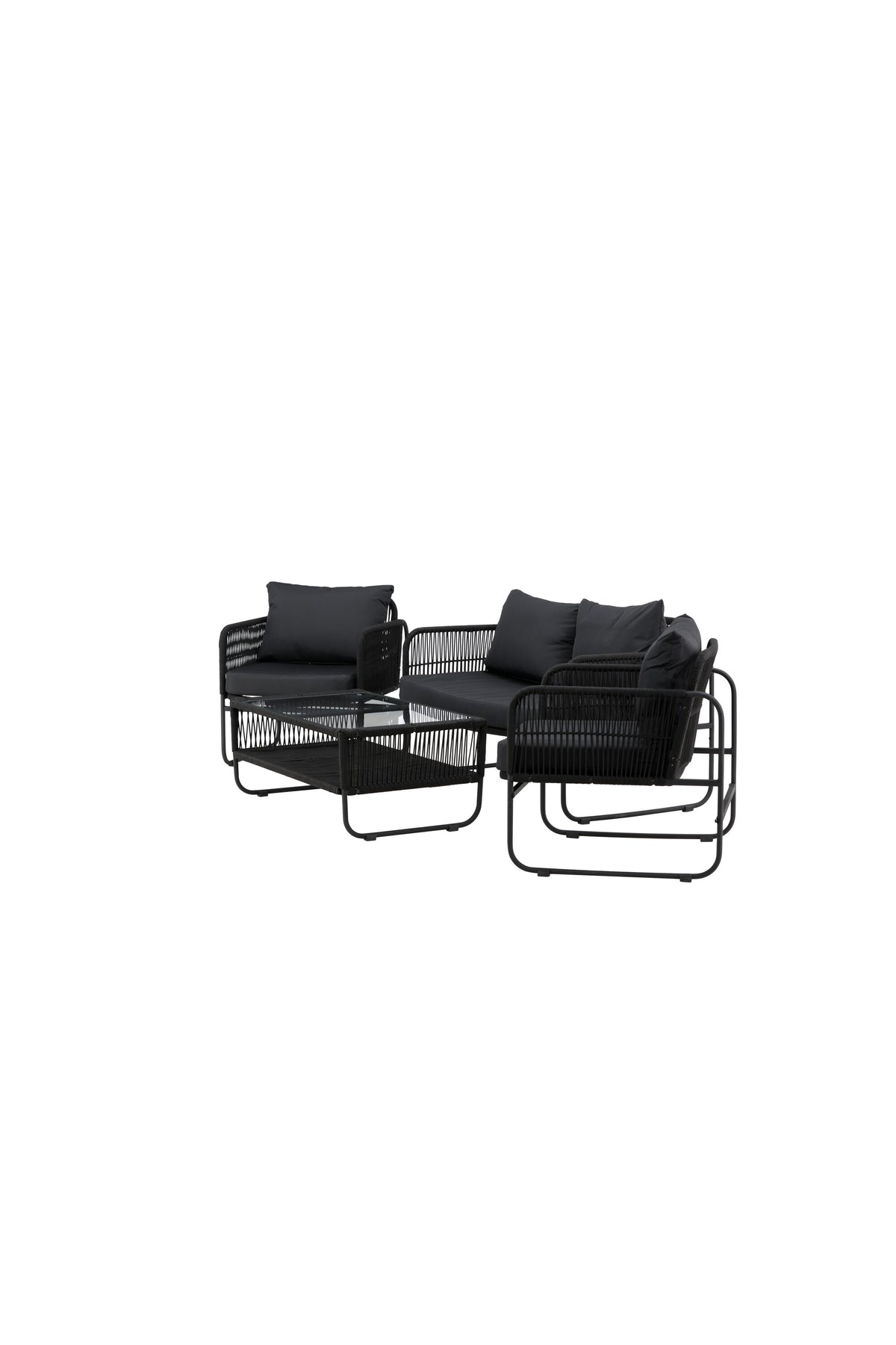 Utah Sofagarnitur in Schwarz präsentiert im Onlineshop von KAQTU Design AG. Loungeset ist von Venture Home