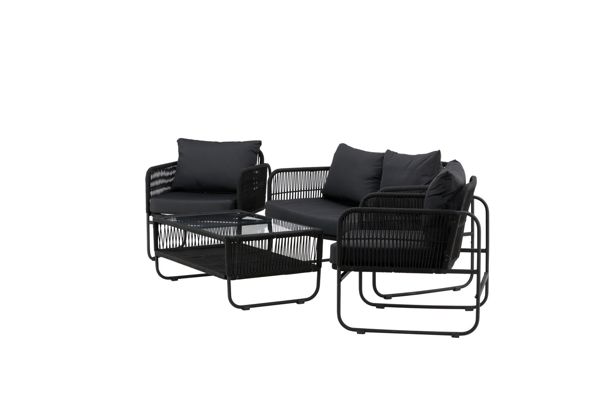 Utah Sofagarnitur in Schwarz präsentiert im Onlineshop von KAQTU Design AG. Loungeset ist von Venture Home