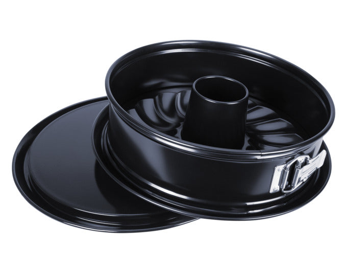 STÄDTER Springform Emaille mitRohrboden ø 26x7 cm schwarz Black Edition in präsentiert im Onlineshop von KAQTU Design AG. Backform / Backblech ist von STÄDTER