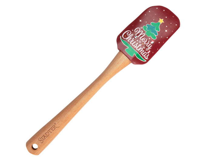 STÄDTER Teigschaber Tannenbaum 25 cm Holz / Silikon in präsentiert im Onlineshop von KAQTU Design AG. Backutensilien ist von STÄDTER