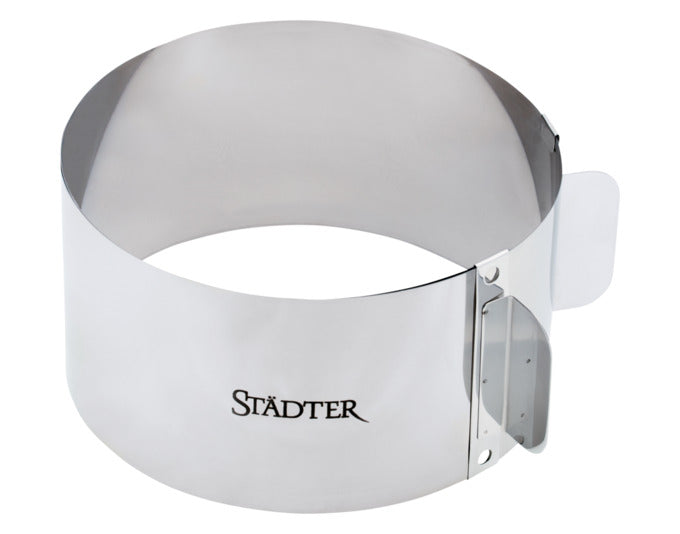 STÄDTER Tortenring Rund ø 15–30x9 cm verstellbar in präsentiert im Onlineshop von KAQTU Design AG. Backutensilien ist von STÄDTER