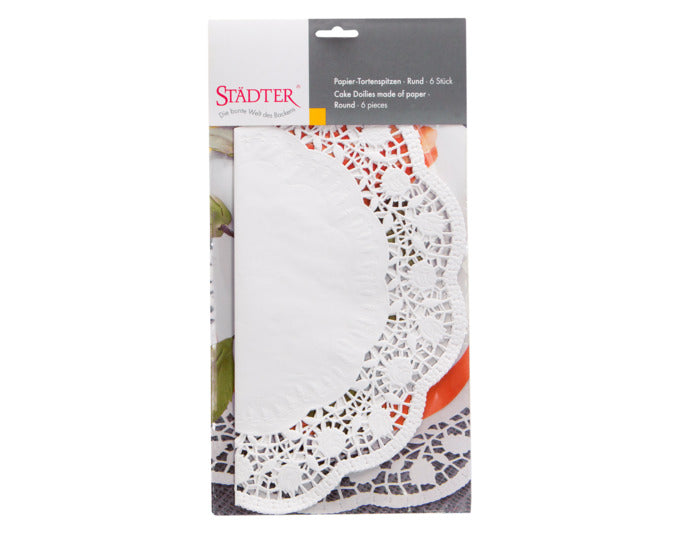 Verleihen Sie Ihren Torten mit der eleganten STÄDTER Tortenspitze ø 36 cm einen stilvollen Auftritt. Ideal für besondere Anlässe!