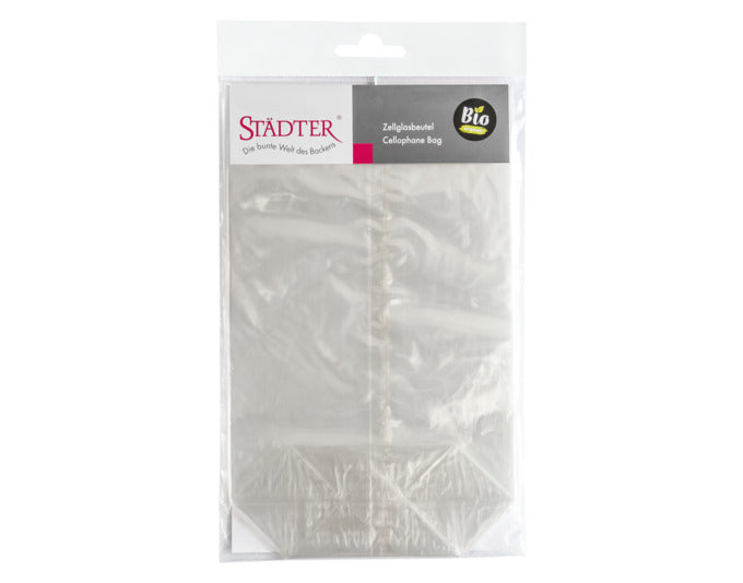STÄDTER Zellglasbeutel 9.5x16 cm 10er transparent in präsentiert im Onlineshop von KAQTU Design AG. Küchenhelfer ist von STÄDTER