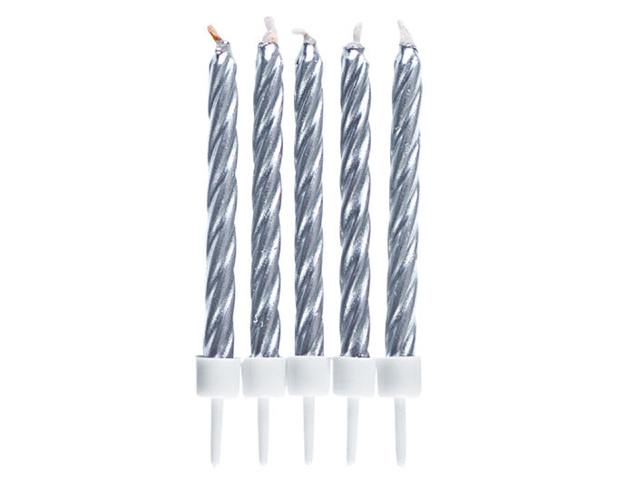 STÄDTER Geburtstagskerzen 7.5 cm mit Halter 10 Stk. silber in präsentiert im Onlineshop von KAQTU Design AG. Dekoration ist von STÄDTER